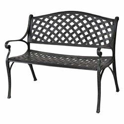 40" Outdoor Aluminum Antique Garden Patio Bench