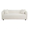 Modern Minimalist Sofa for Living Room Lounge Home Office, Color:Bishop Beige