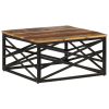 Coffee Table 26.8"x26.8"x13.8" Solid Reclaimed Wood