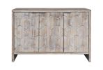 Accent Cabinet Farmhouse Style 3 Door Wooden Cabinet Sideboard Buffet Server Cabinet Storage Cabinet, for Living Room, Entryway, Hallway, Office, Kitc