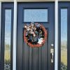 Ghost Halloween Wreath Front Door Decor, Door Wreath, Halloween Festival Holiday Wreath, Ghost Wreath Door Decoration