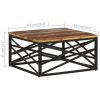 Coffee Table 26.8"x26.8"x13.8" Solid Reclaimed Wood