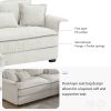 [VIDEO provided][New]95*66"Oversized Luxury Sectional Sofa with Bentwood Armrests,4 seat Upholstered Indoor Furniture with Double Cushions,L Shape Cou