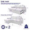 85 Inches Sofa Bed, 3 Seater Sleeper Sofa with Storage Chaise, Square Handrail With Pull and Copper nail,Chenille-Dark Grey, Pull Out Couch for Living