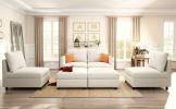 Modern Large Sectional Sofa, U-Shape Modular Sectional Couch with Storage Function,123" Sofa Bed with Ottoman,6 Seat Sectionals Chaise for Living Room