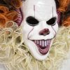 1pc, High Quality Halloween Clown Horror Wreath Family Holiday Door Wreath Decoration Halloween Decor Wall Decor Indoor Decor Door Decor