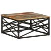 Coffee Table 26.8"x26.8"x13.8" Solid Reclaimed Wood