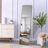 The 4th generation floor standing full-length mirror. wall mirror, bathroom makeup mirror, bedroom foyer, clothing store, wall mounted. 60 "* 16.5"