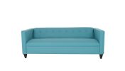 Teal Sofa for Living Room, Modern 3-Seater Sofas Couches for Bedroom, Office, and Apartment with Solid Wood Frame (Polyester Nylon)