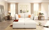Modern Large Sectional Sofa, U-Shape Modular Sectional Couch with Storage Function,123" Sofa Bed with Ottoman,6 Seat Sectionals Chaise for Living Room