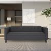 Bennet Black Sofa for Living Room, Modern 3-Seater Sofas Couches for Bedroom, Office, and Apartment with Solid Wood Frame (Polyester Nylon)