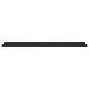 Picture Frame Ledge Shelves 2 pcs Black 31.5"x3.5"x1.2" MDF