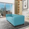 Teal Sofa for Living Room, Modern 3-Seater Sofas Couches for Bedroom, Office, and Apartment with Solid Wood Frame (Polyester Nylon)