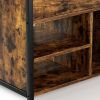 Craft Organization and Storage Cabinet Compatible with Cricut Machines, Crafting Cabinet with Drawer & 25 Vinyl Roll Holder, Craft Table Desk Workstat