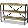 Sideboard 3 Shelves Solid Reclaimed Wood