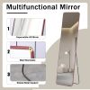 The 4th generation floor standing full-length mirror. wall mirror, bathroom makeup mirror, bedroom foyer, clothing store, wall mounted. 60 "* 16.5"