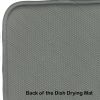 Flying Witch Spooky Halloween Dish Drying Mat Absorbent Dish Drying Mat Pad for Kitchen Counter Dish Drainer Mat for Countertop, 14 x 21", Multicolor