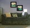 "Lake / Sunshine" 2-Piece Vignette by Marla Rae, Black Frame
