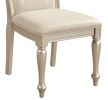 Traditional Design Silver Finish Dining Side Chairs 2pc Set Wood Frame Crystal Button-Tufted Back