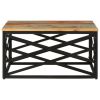 Coffee Table 26.8"x26.8"x13.8" Solid Reclaimed Wood