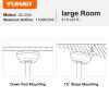 YUHAO 71 in.Outdoor/Indoor Modern Farmhouse Ceiling Fan with Remote Control and Windmill DC Motor Integrated LED
