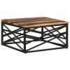 Coffee Table 26.8"x26.8"x13.8" Solid Reclaimed Wood