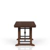 Casual Counter Height Double Pedestal Dining Table Brown Finish