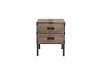 Antique Reclaimed Wood Gray Trunk Table And Side Table S/3 with Large Storage Dress Up Your Liviing Room