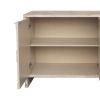 Accent Cabinet Farmhouse Style 4 Door Wooden Cabinet Sideboard Buffet Server Cabinet Storage Cabinet, for Living Room, Entryway, Hallway, Office, Kitc